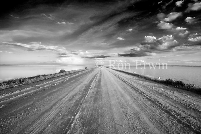 Road south across Reed Lake from Morse - click