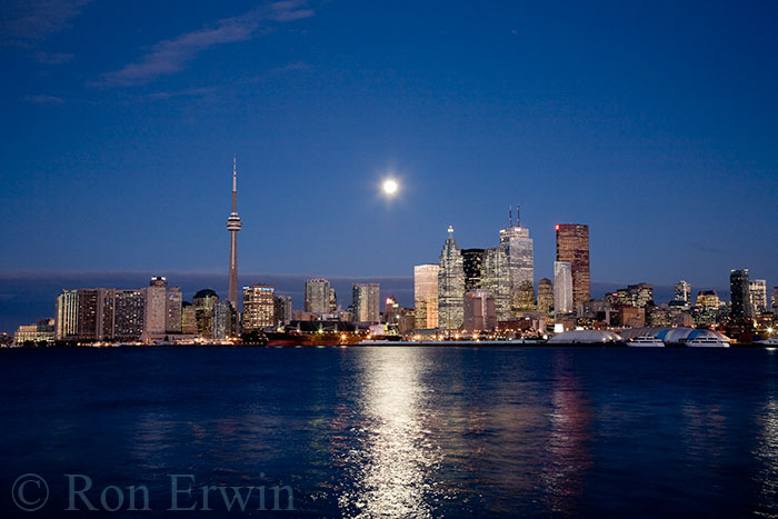 Moon over Toronto &copy; Ron Erwin