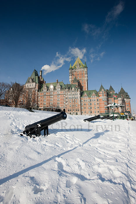 Quebec City's Dufferin Terrace in Winter