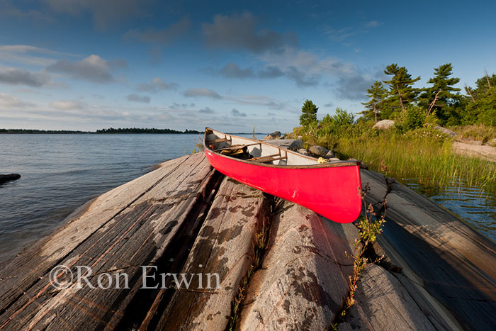 Canoe on Georgian Bay