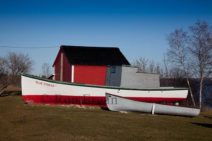 Boats on Lake Winnipeg