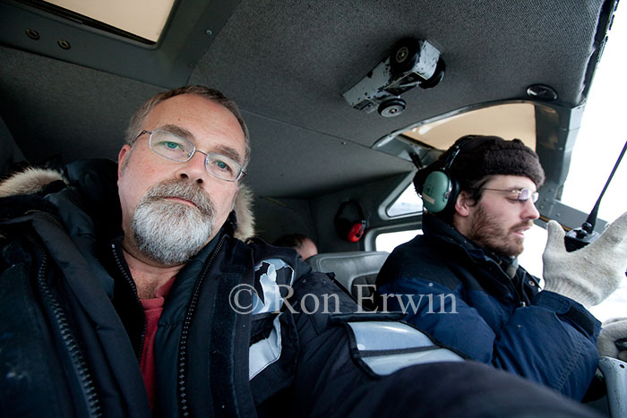 Ron Erwin riding shotgun - click for larger