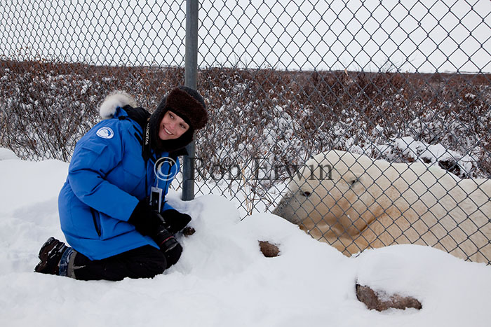 Photographer and Polar Bear