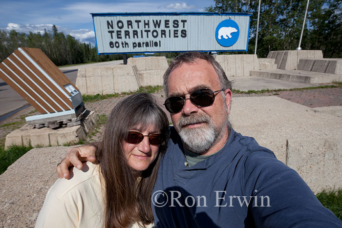 Ron and Lori and the NWT border