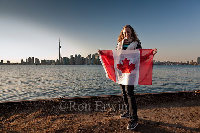 Flag Waving in Toronto
