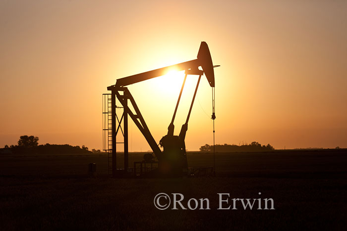 Oil Pumpjack at Dawn