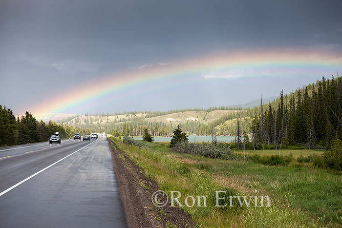 Rainbow in Jasper, AB