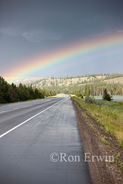 Rainbow in Jasper, AB