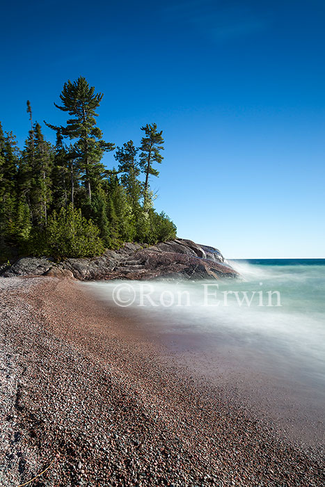 Blurred Lake Superior Waves