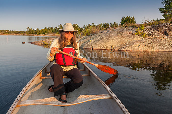 Lori Paddling in Georgian Bay