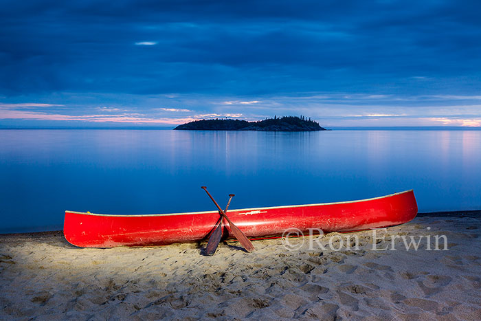 Canoe and Lake Superior