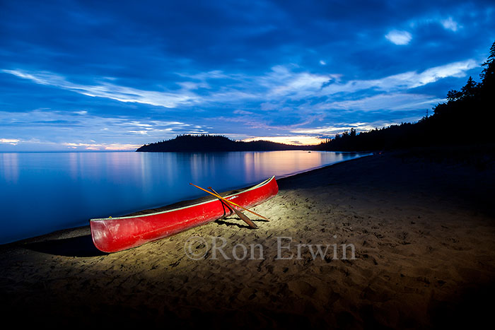 Canoe and Lake Superior