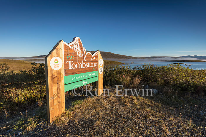 Tombstone Territorial Park Sign, YT