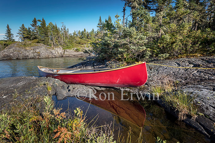 Canoe in Pukaskwa National Park, ON
