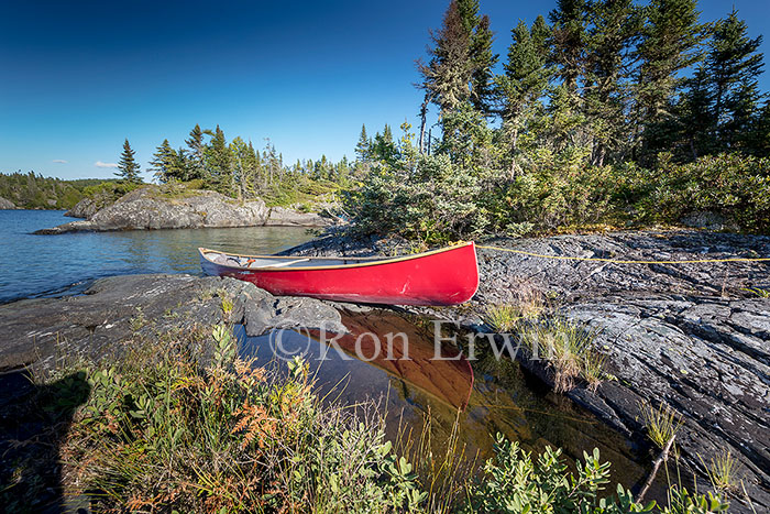 Canoe in Pukaskwa National Park, ON