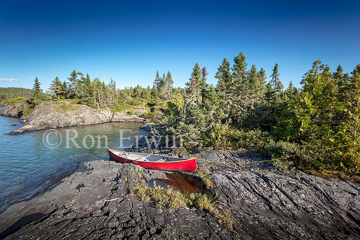 Canoe in Pukaskwa National Park, ON