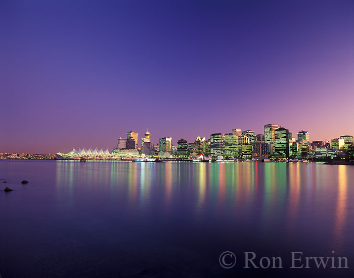 Vancouver at Night  &copy; Ron Erwin