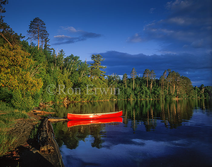 Red Canoe in Temagami