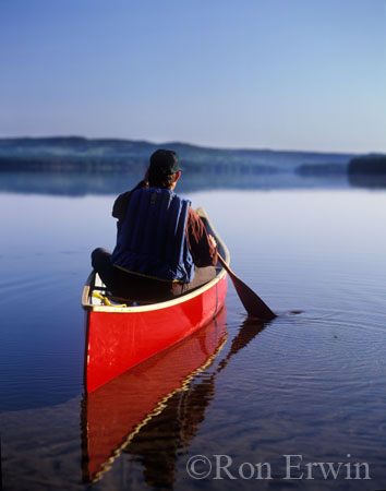 Canoe on Radiant Lake