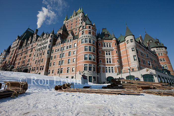 Toboggans and the Chateau Frontenac