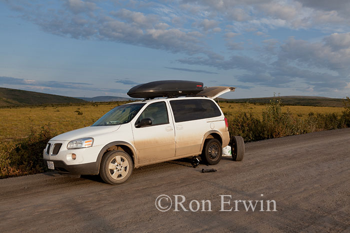 Flat Tire on the Dempster Highway