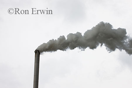 Smokestack and Stormy Skies