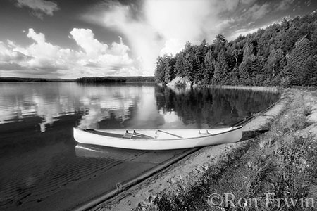 Canoe on Lake Manitou, Algonquin Provincial Park