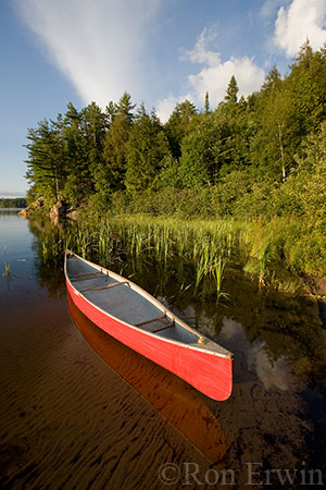 Canoe on Lake Manitou, Algonquin Provincial Park