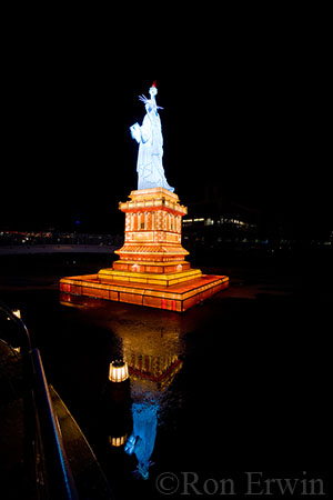 Statue of Liberty display at the Chinese Lantern Festival at Ontario Place