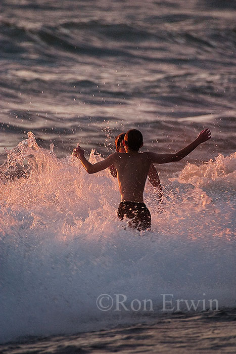Playing in Lake Superior