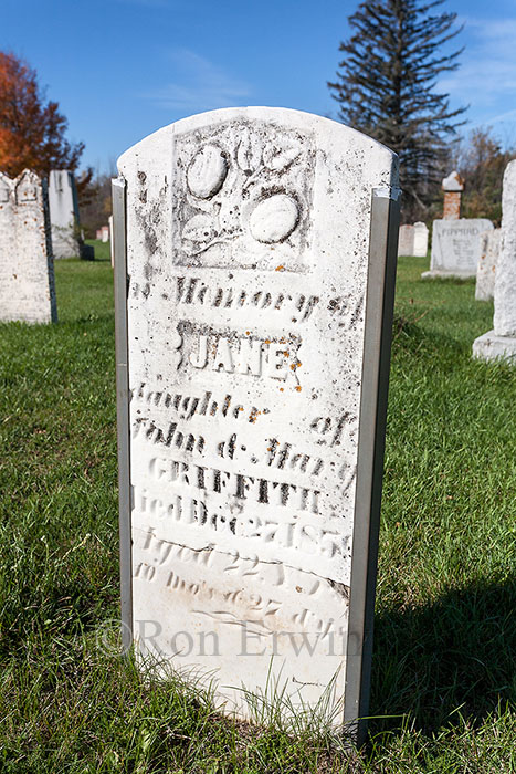 Headstone in Smiths Falls, ON