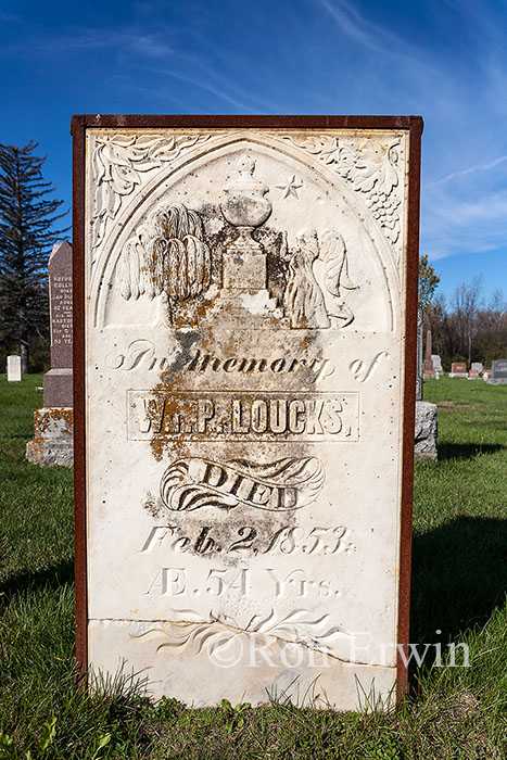 Headstone in Smiths Falls, ON