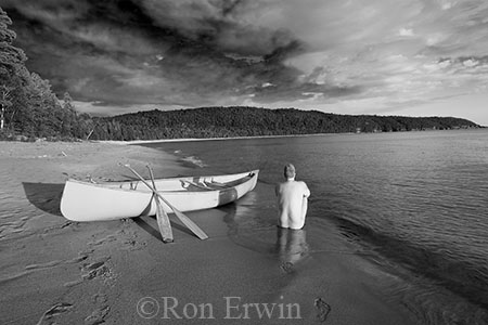 Nude with Canoe