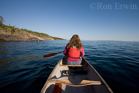 Canoeing on Lake Superior