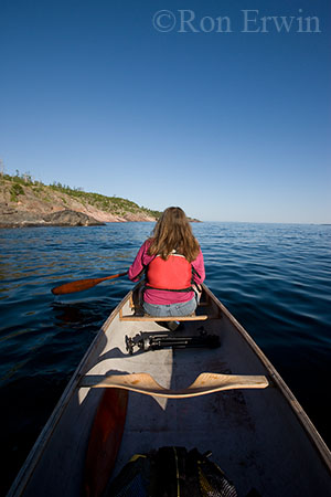 Canoeing on Lake Superior