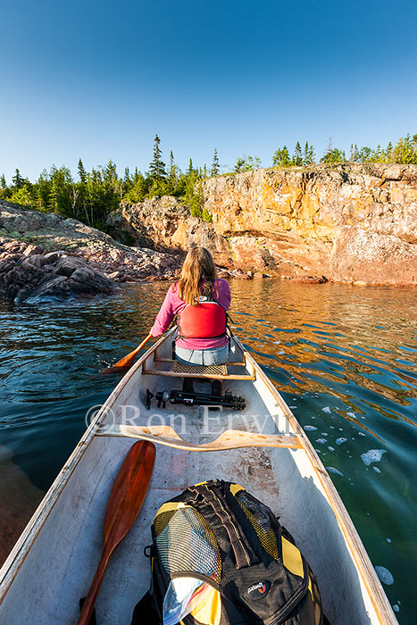 Canoeing on Lake Superior, ON