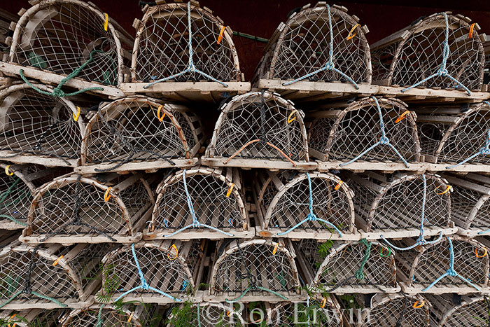 Stacked Lobster Traps