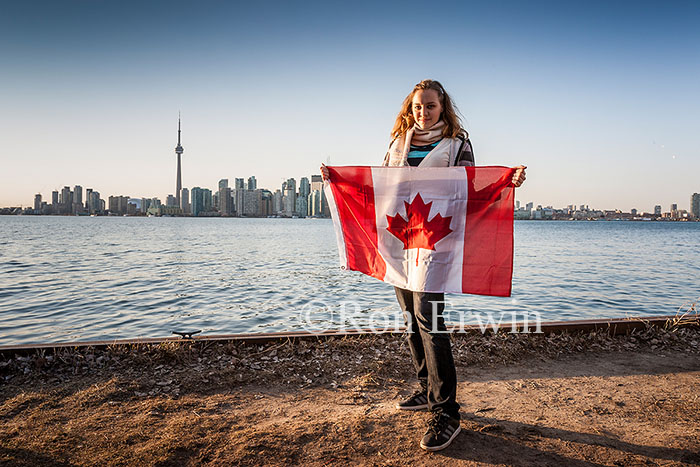 Flag Waving in Toronto