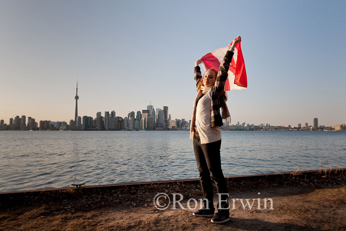 Flag Waving in Toronto