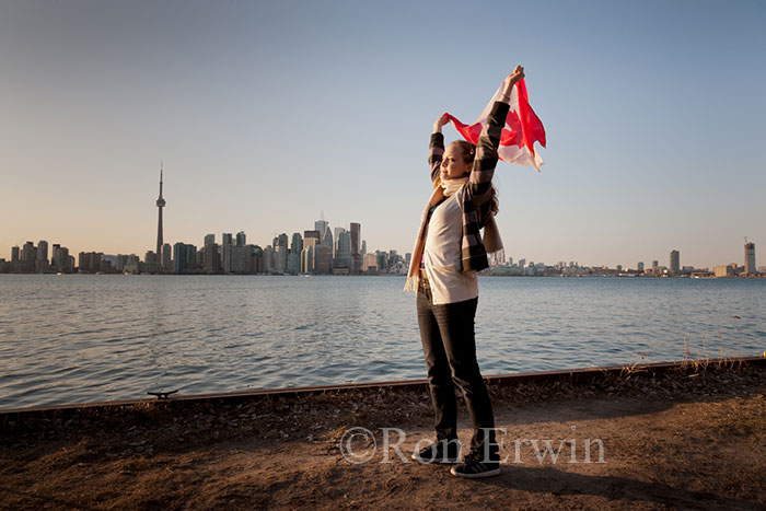 Flag Waving in Toronto