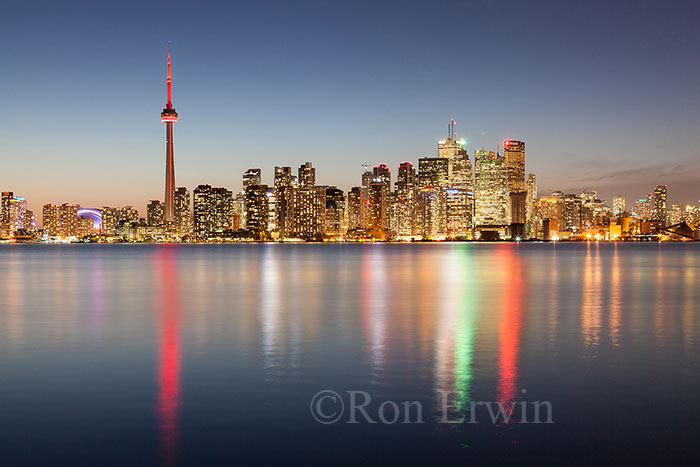 Toronto Skyline in Evening