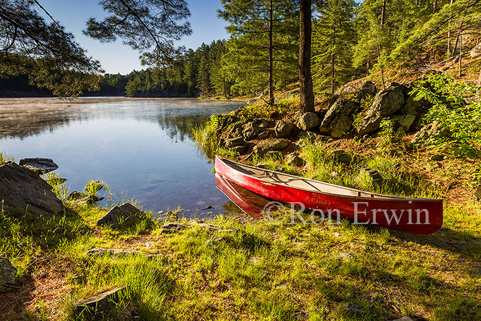 Red Canoe in Killarney