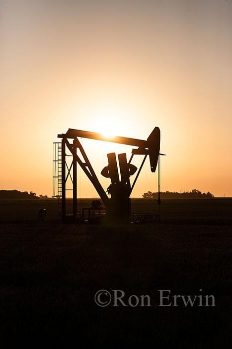 Oil Pumpjack at Dawn