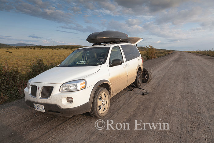 Flat Tire on the Dempster Highway