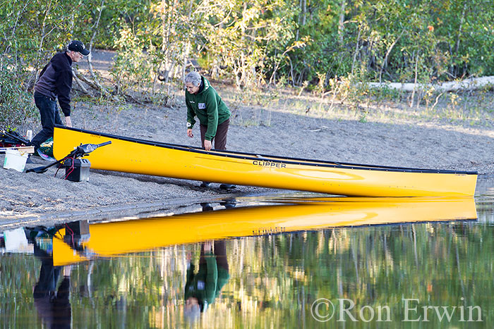 Canoe on Morley Lake