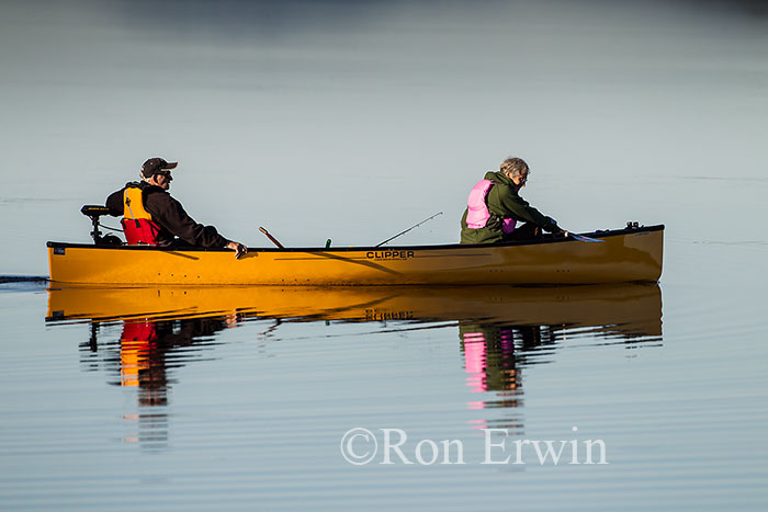Canoe on Morley Lake