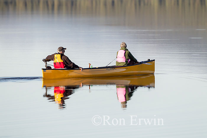 Canoe on Morley Lake