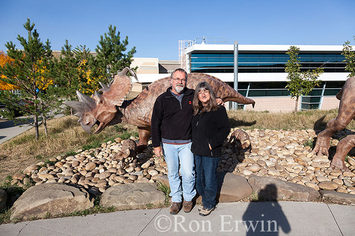 Outside the Tyrrell Museum