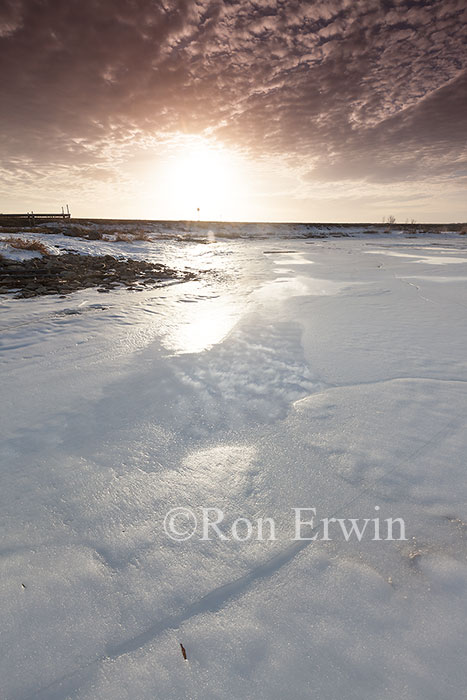Manitoulin Winter Sunset