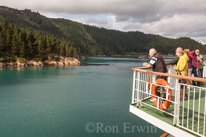 Tourists on the Interislander Ferry, NZ